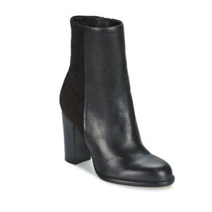 Sam Edelman Reyes Black Leather Suede Women's Boot